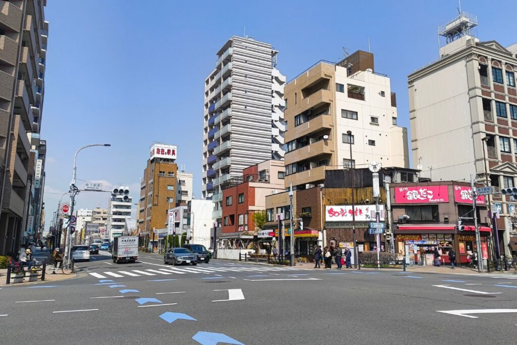 森下交差点の写真